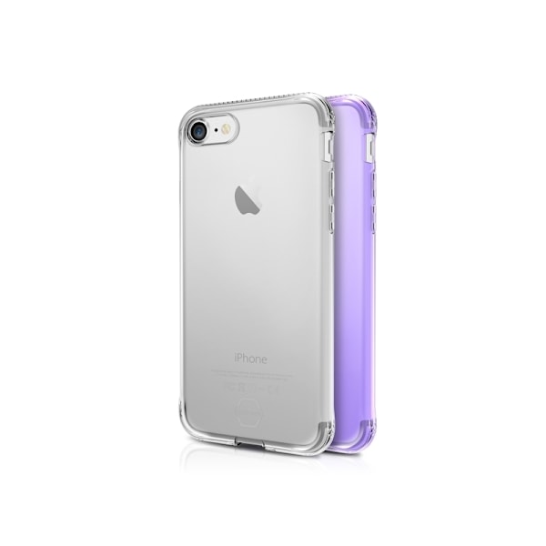 ITSKINS NANO DUO suojakuori iPhone 8 Plus / 7 Plus / 6s Plus / 6 Plus®. Vaalean violetti ja läpinäkyvä