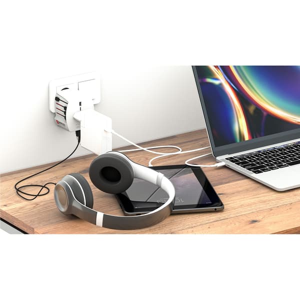 Världsreseadapter MUV USB 12W Ojordad