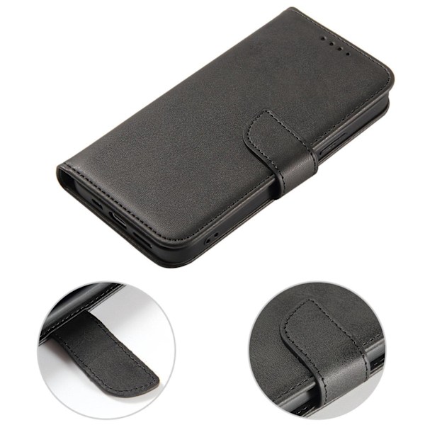 Flip ja lompakon kansi Xiaomi Redmi Note 12 5G / Poco X5 5G Magnet Case mustalle