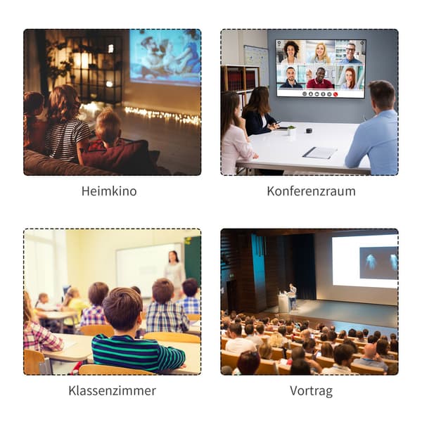 Manuaalinen projektoriruutu, 100 tuumaa, 4:3/16:9, kotiteatteri