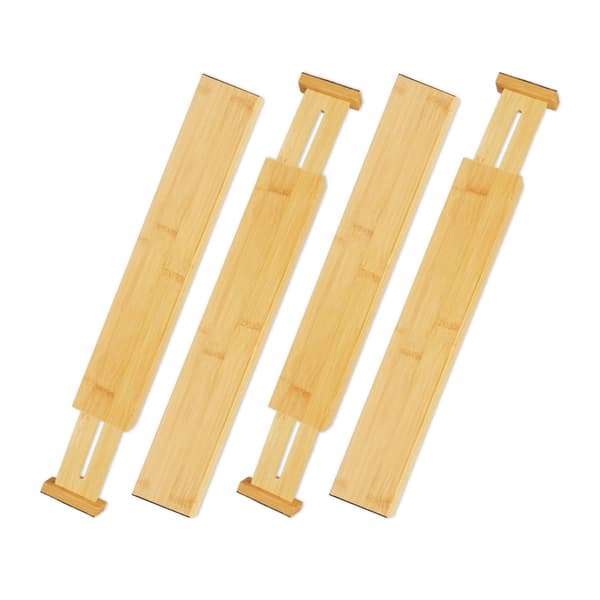 Lådavdelare i bambu - set om 4