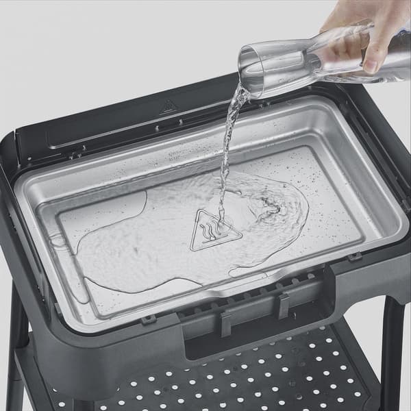 Elektrisk bordgrill med stativ og grillplade, 2000W