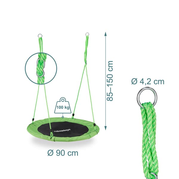 Hængende gynge 90 cm