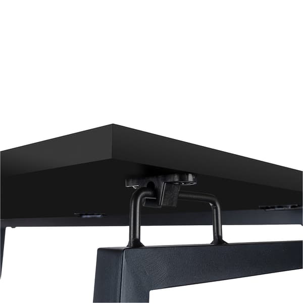 Fällbart skrivbord träsvart 26117