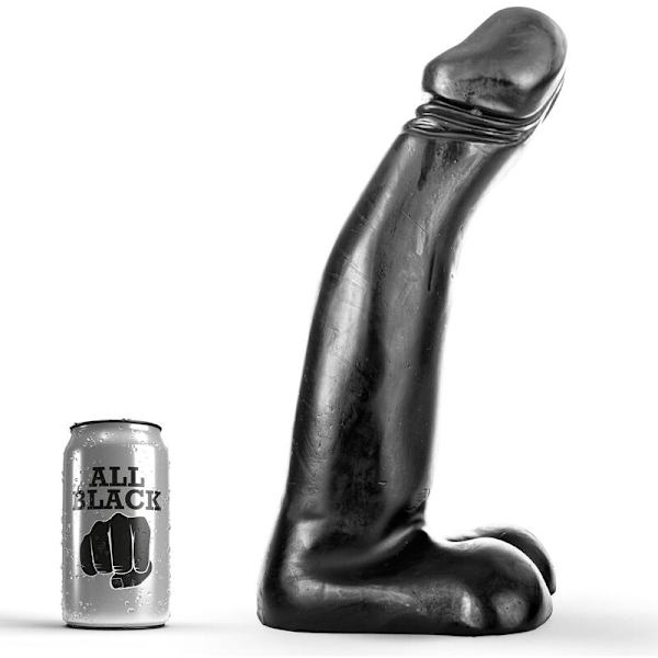 All Black - Realistic Black Fsting Dildo 29 cm
