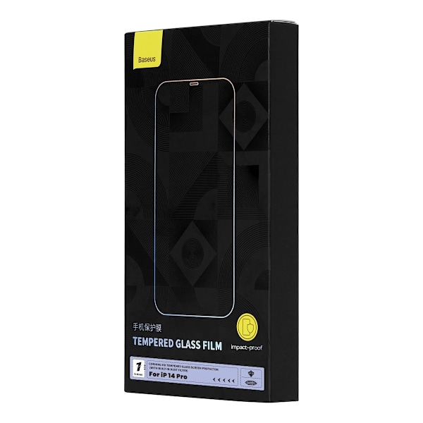 Karkaistu lasi iPhone 14 Prolle kaiutinsuojuksella 0,4mm SET