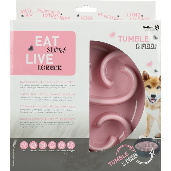 Ät Långsamt Lev Längre Tumble Feeder Grå