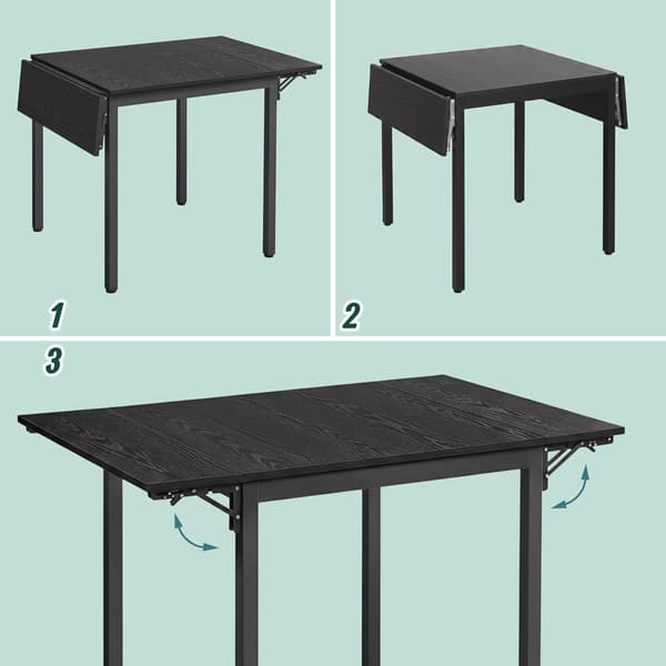 Hopfällbart matbord, platsbesparande, plats för 2-4