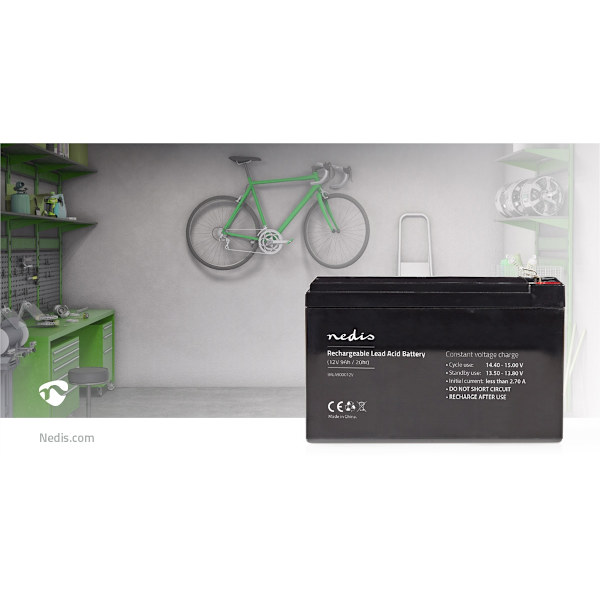 Genopladeligt blybatteri | Bly-syre | Opladningsbar | 12 V | 9000 mAh
