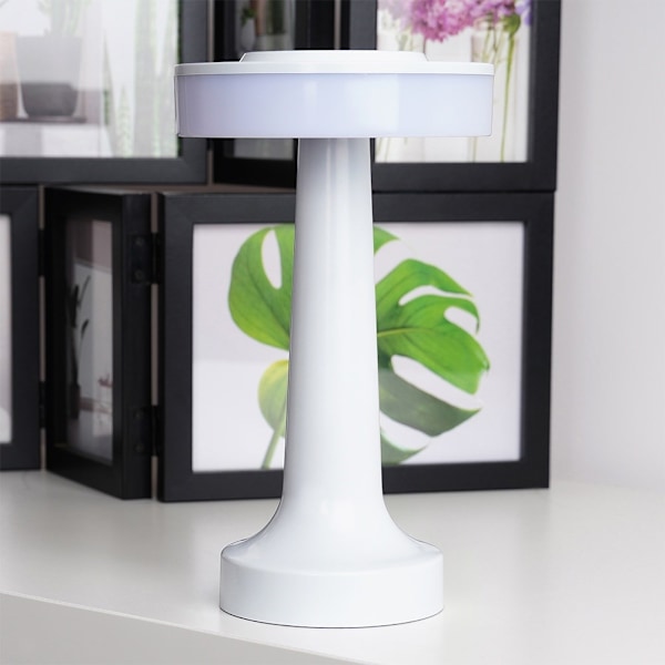 LED-pöytävalaisin valkoinen langaton 3 valaistustilaa 21 cm