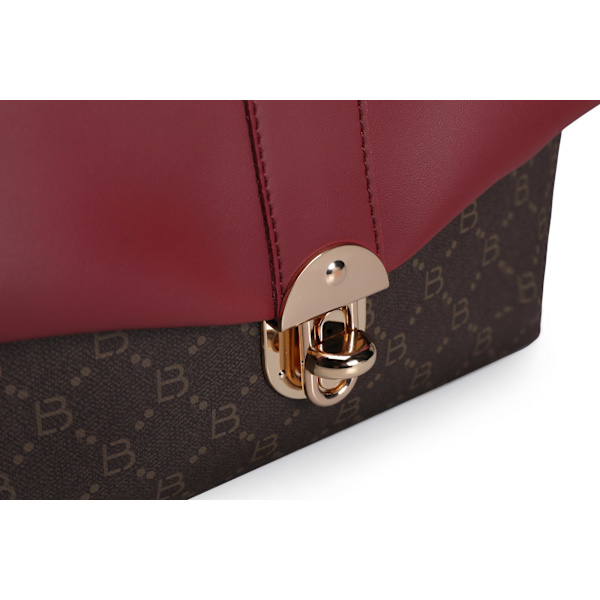 Olkalaukku 1228 v2 - Claret Red, ruskea