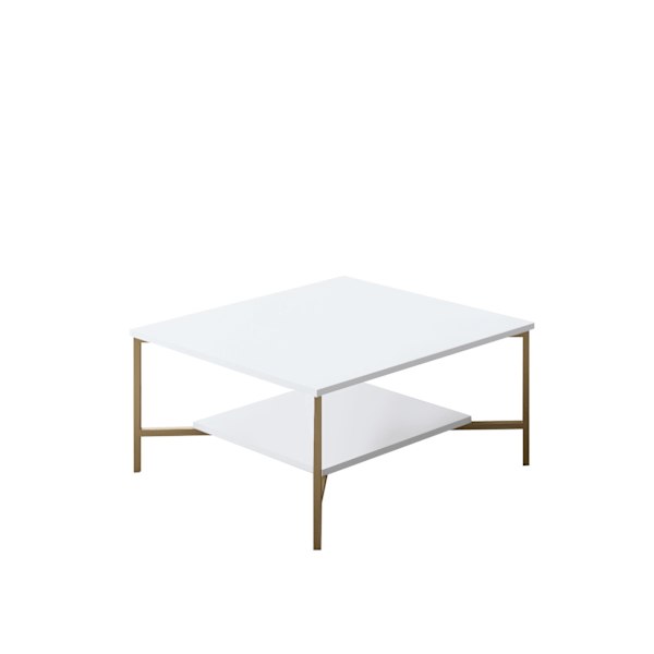 Soffbord Gold Line - Vit, Svart
