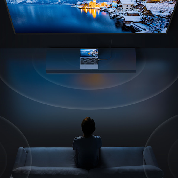 High Definition Series DisplayPort 8K 60Hz kabel 2m sort