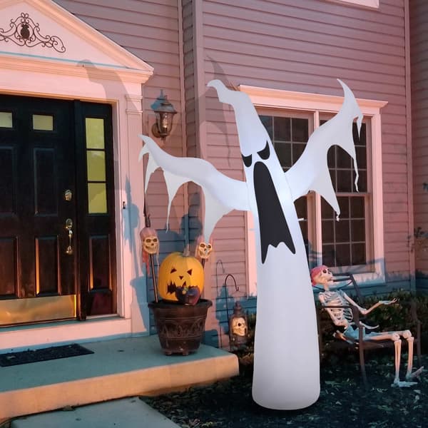 Uppblåsbart Halloween-spöke med LED-ljus, 1,8 m högt