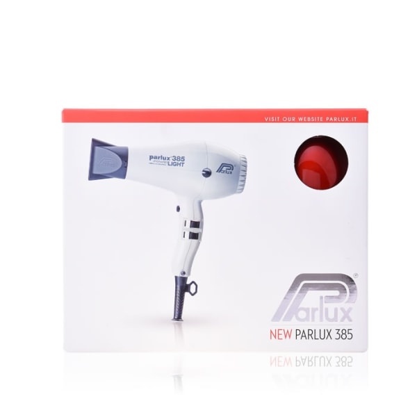 Parlux Hair Dryer 385 Powerlight Ionic & Ceramic Red Rød