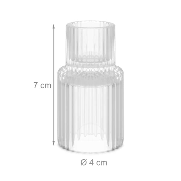 Ljusstake i glas 20-pack