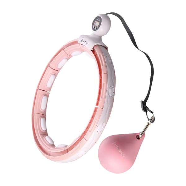 Magnetisk viktad Hula-båge med bänk, rosa