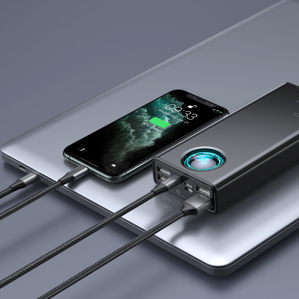 Amblight powerbank 65W 30000mAh Overseas Edition sort