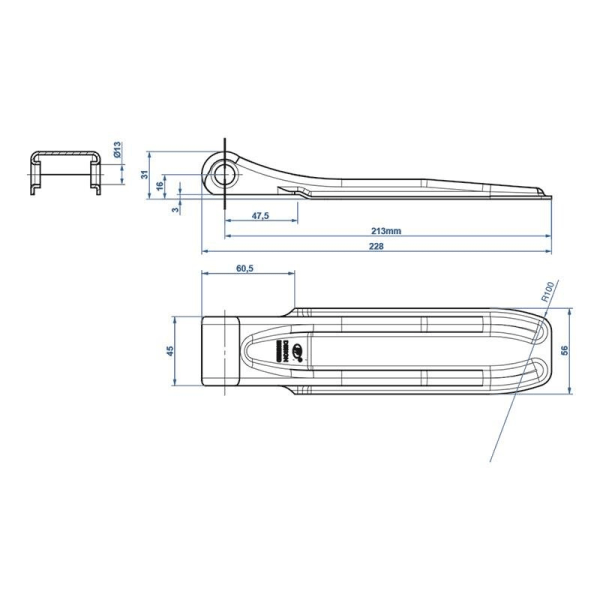 Perävaunun sarana SPP ZW-01.220A