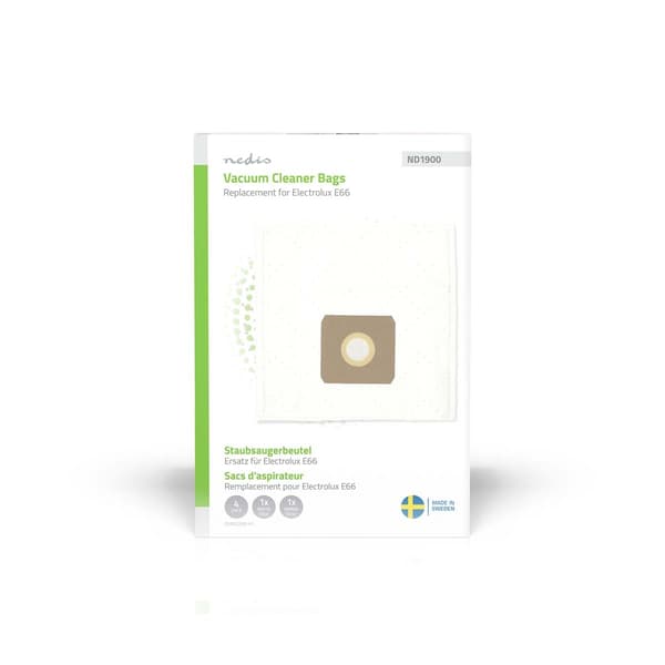 Støvsugerposer, syntetiske, 4-pak, Electrolux E66