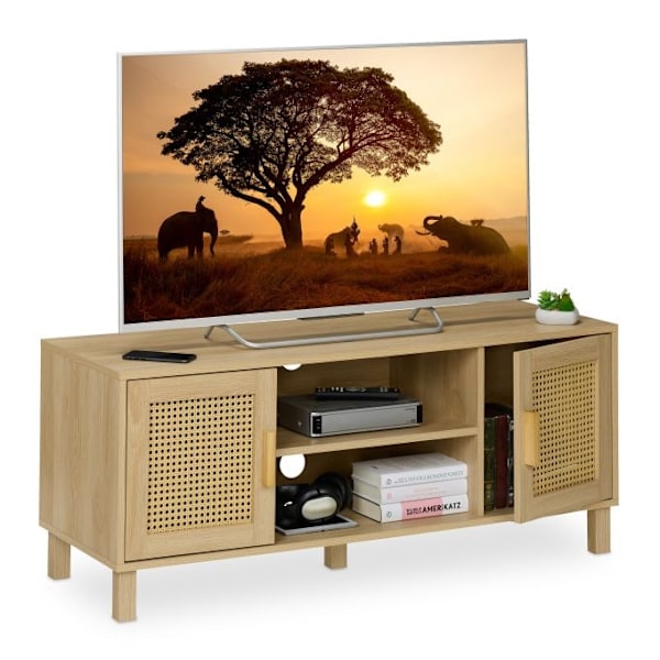 TV stativ i rattan design