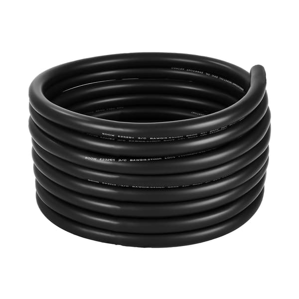 6 AWG SOOW strömkabel förlängningssladd, 7,5 m koppar