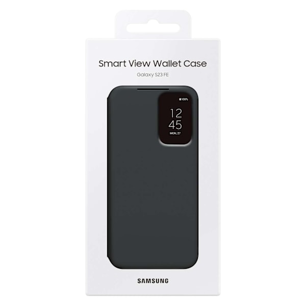 Originalt cover til Samsung Galaxy S23 FE kortlomme Smart View Wallet sort