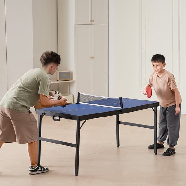 Mellemstort bordtennisbord 60x26, foldbart sæt med net