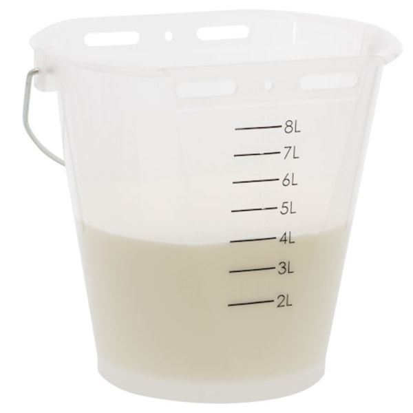 Kalvhink vit transparent 2-sidig platt