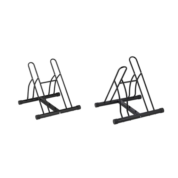Sort cykelstativ til 2 cykler