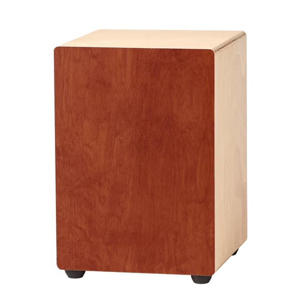 Cajon-trumma, björkträ, gitarrsträngar, 30x30x43 cm