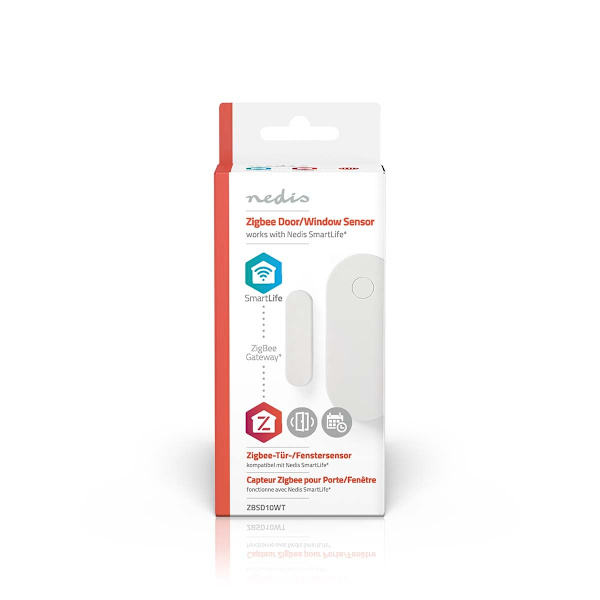 Smart Dør / Vindue Sensor | Zigbee 3.0 | Batteri | Android™ / IOS | Hvid