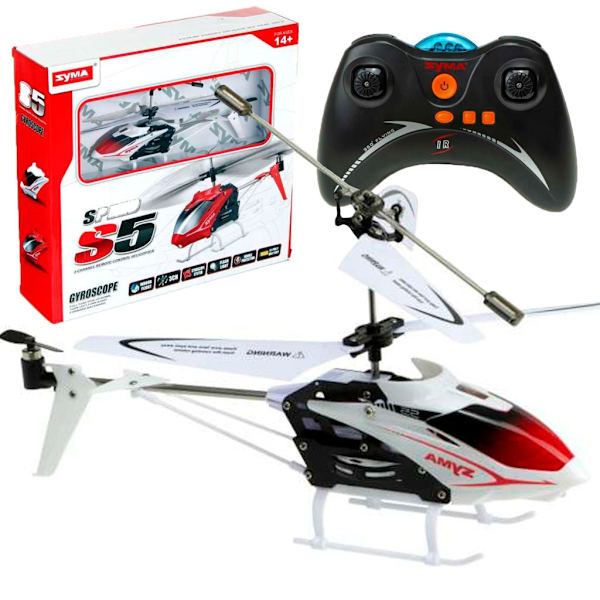SYMA S5 RC helikopter 3CH hvid