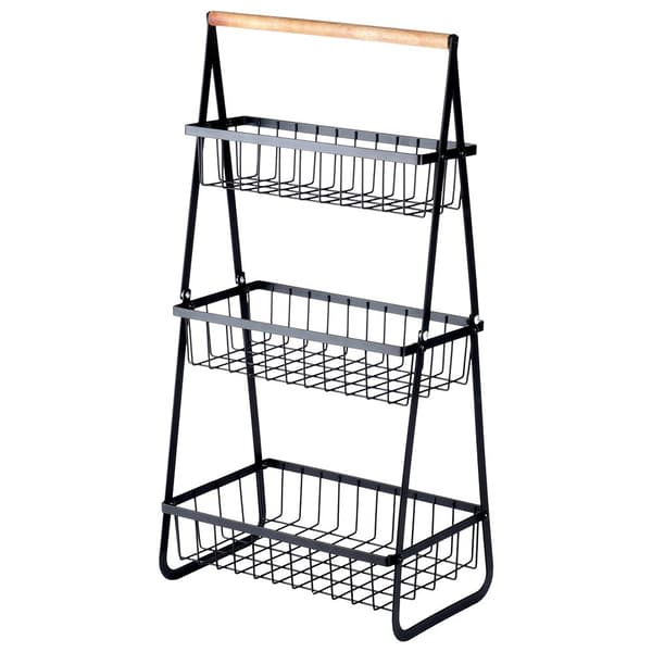 Frugtkurv metal sort 3-lags