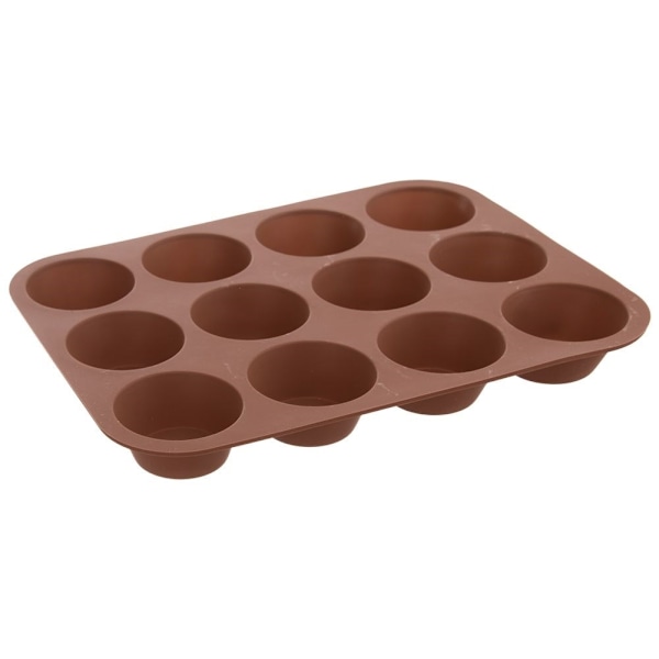 Silikoneform til 12 muffins, non-stick og nem at bruge