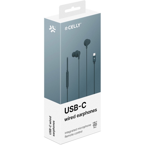 Hörlurar In-Ear Kabel USB-C UP1600 Blågrön