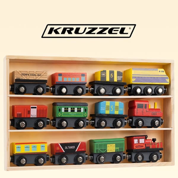 Træjernbane - 12 stk. Kruzzel 23522