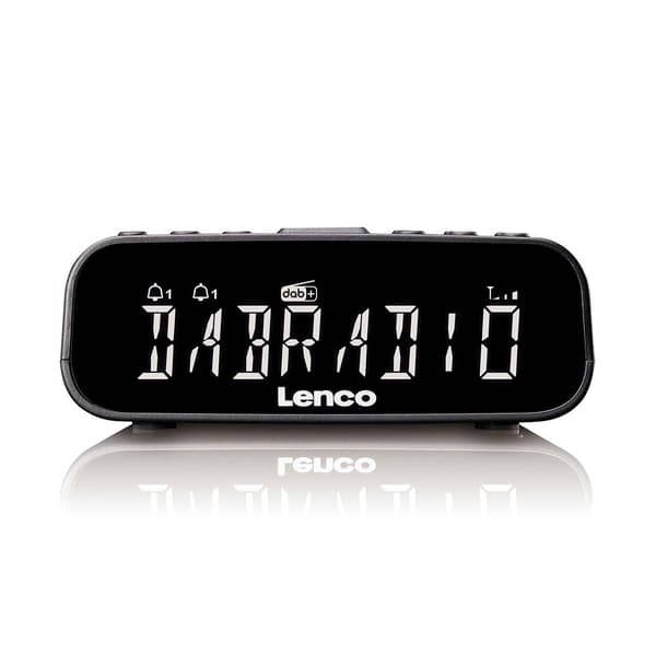 DAB+/FM-klockradio med Bluetooth och dimbar LCD-skärm