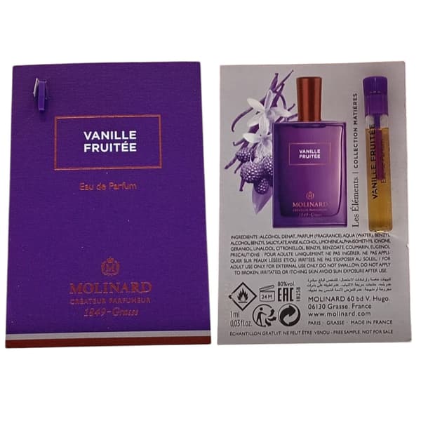 Molinard, Les Elements - Vanille Fruitee, Eau De Parfum, Unisex, 1 ml