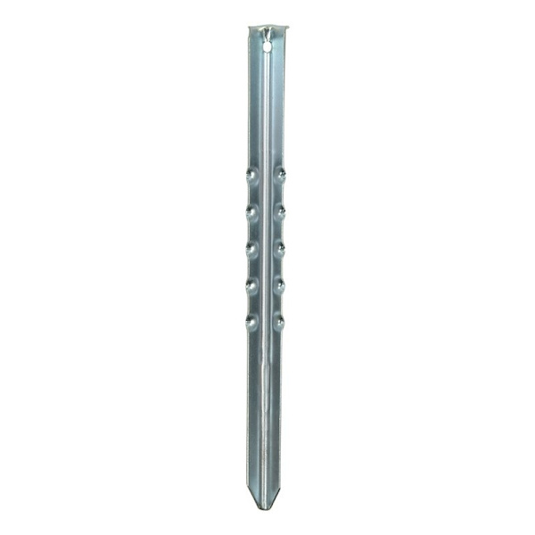 Tentpeg 40cm metalli uurrettu 2 kpl polybag
