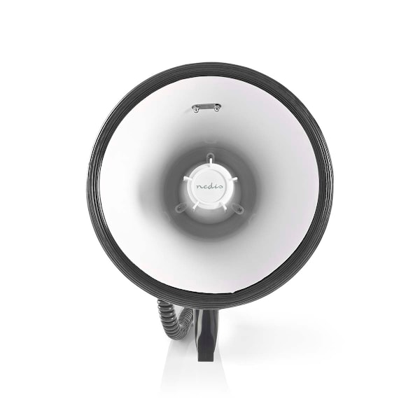 Megafon | Maximal räckvidd: 1500 m | Maximal volymkontroll: 120 dB | Löstagbar mikrofon | Inbyggd siren | Bluetooth® | Inspelningsfunktion | USB-uppsp