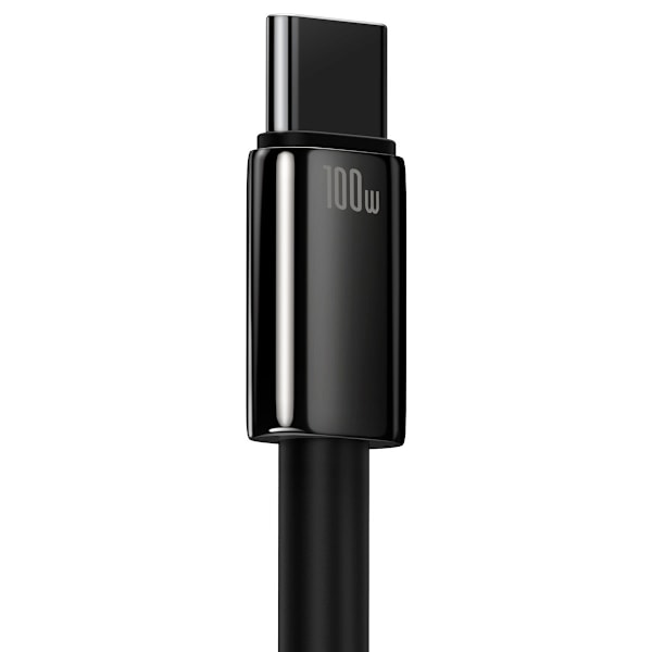 Volframikultakaapeli USB-USB-C 480Mb-s 100W 1m musta