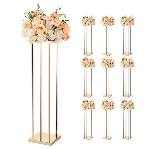 Bröllopsblommor, 10-pack, 31,5 tum, guldfärgad metall