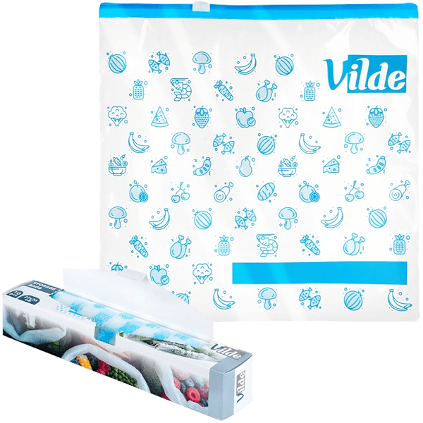 Ziplock madposer 27x26 cm 10 stk.