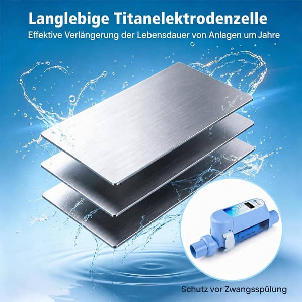 Salt- og klorgenerator til pools op til 18 m³, 4 g/t