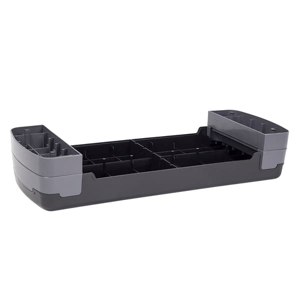 Aerob trinplatform, sort, justerbar højde