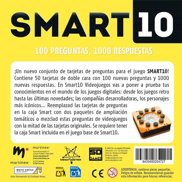 Spanske Smart 10-spiludvidelsesvideospil