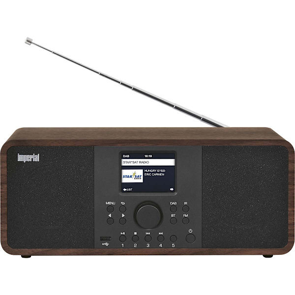 Imperial DABMAN i205 hybridi stereoradio DAB+ / FM / Internet / Bluetooth puun näköinen