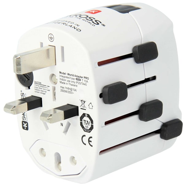 Verdens rejseadapter PRO World Grounded