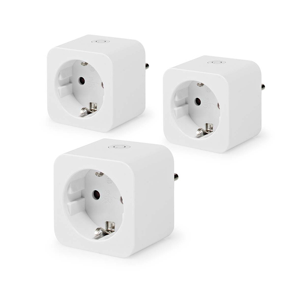 SmartLife Smart Plug | Wi-Fi | Effektmåler | 3680 W | Type F (CEE 7/7) | 0 - 55 °C | Android™ / IOS | Hvid